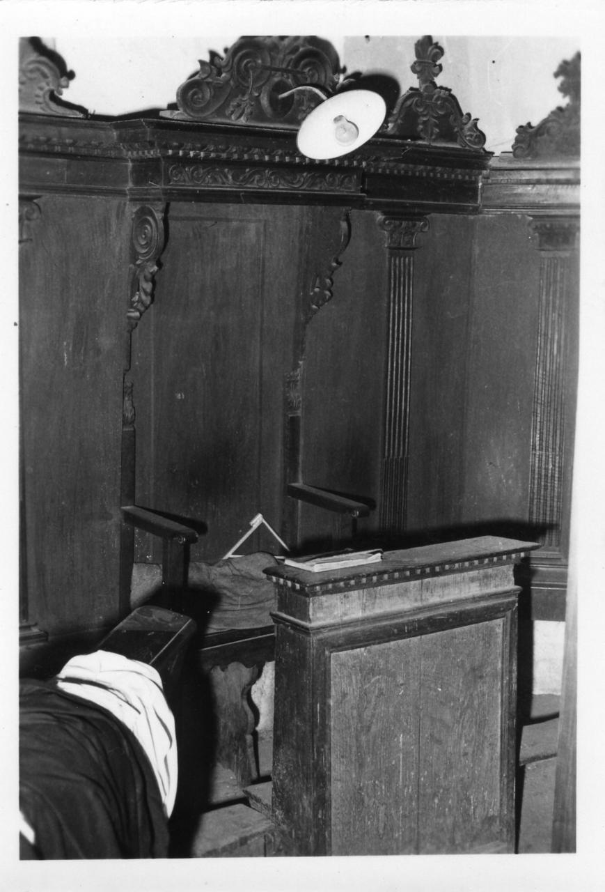 stalli del coro - bottega modenese (seconda metà sec. XVII)