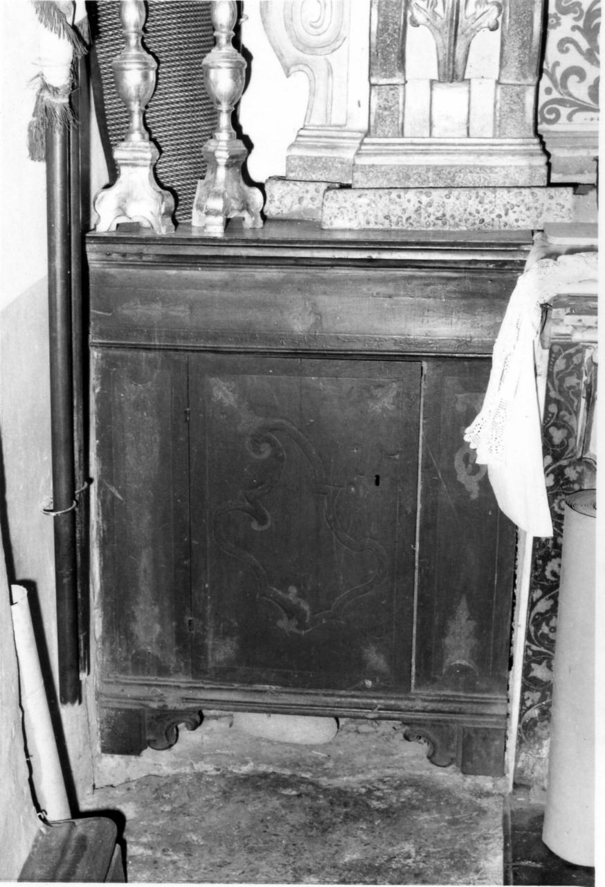 credenzina, serie - bottega modenese (prima metà sec. XVIII)