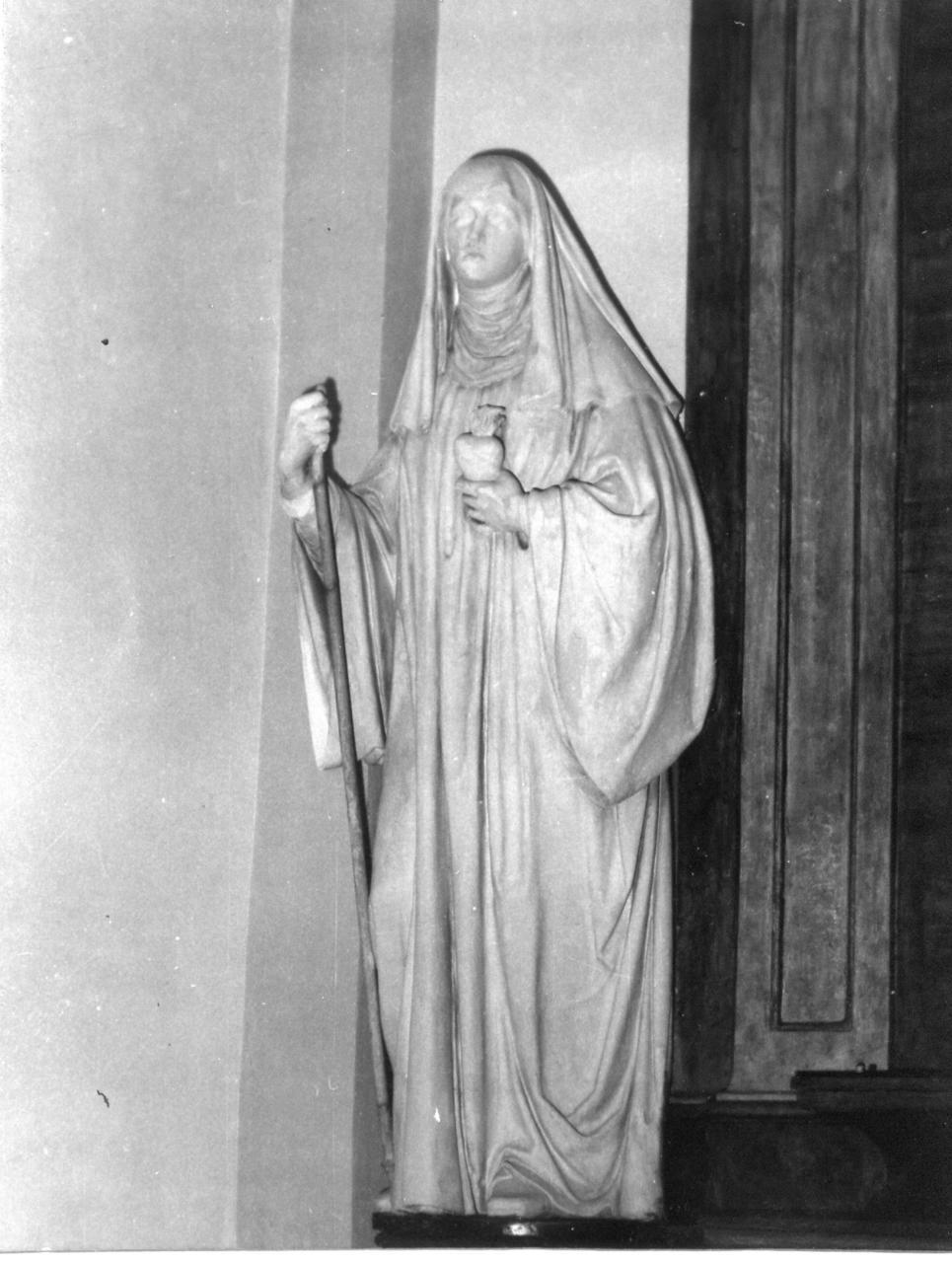 Santa Gertrude (statua) di Putti Massimiliano (seconda metà sec. XIX)