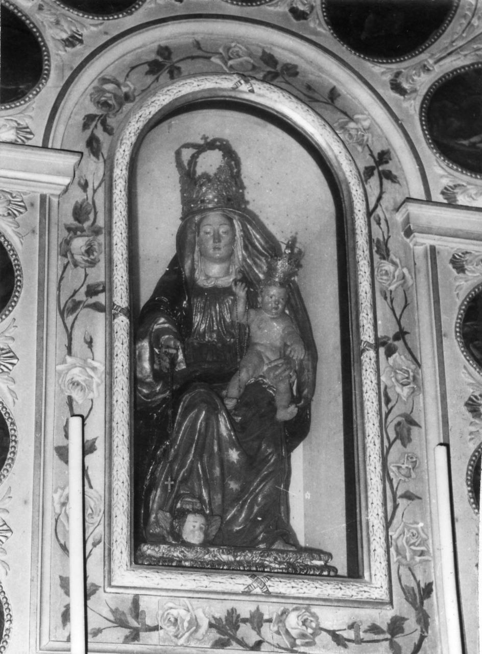 Madonna del Rosario (statua) di Piò Angelo (metà sec. XVIII)