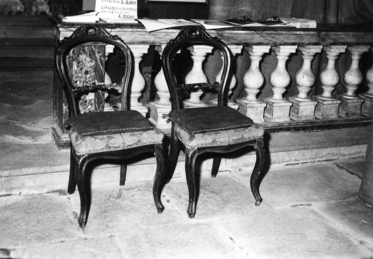 poltroncina, serie - bottega emiliana (seconda metà sec. XIX)