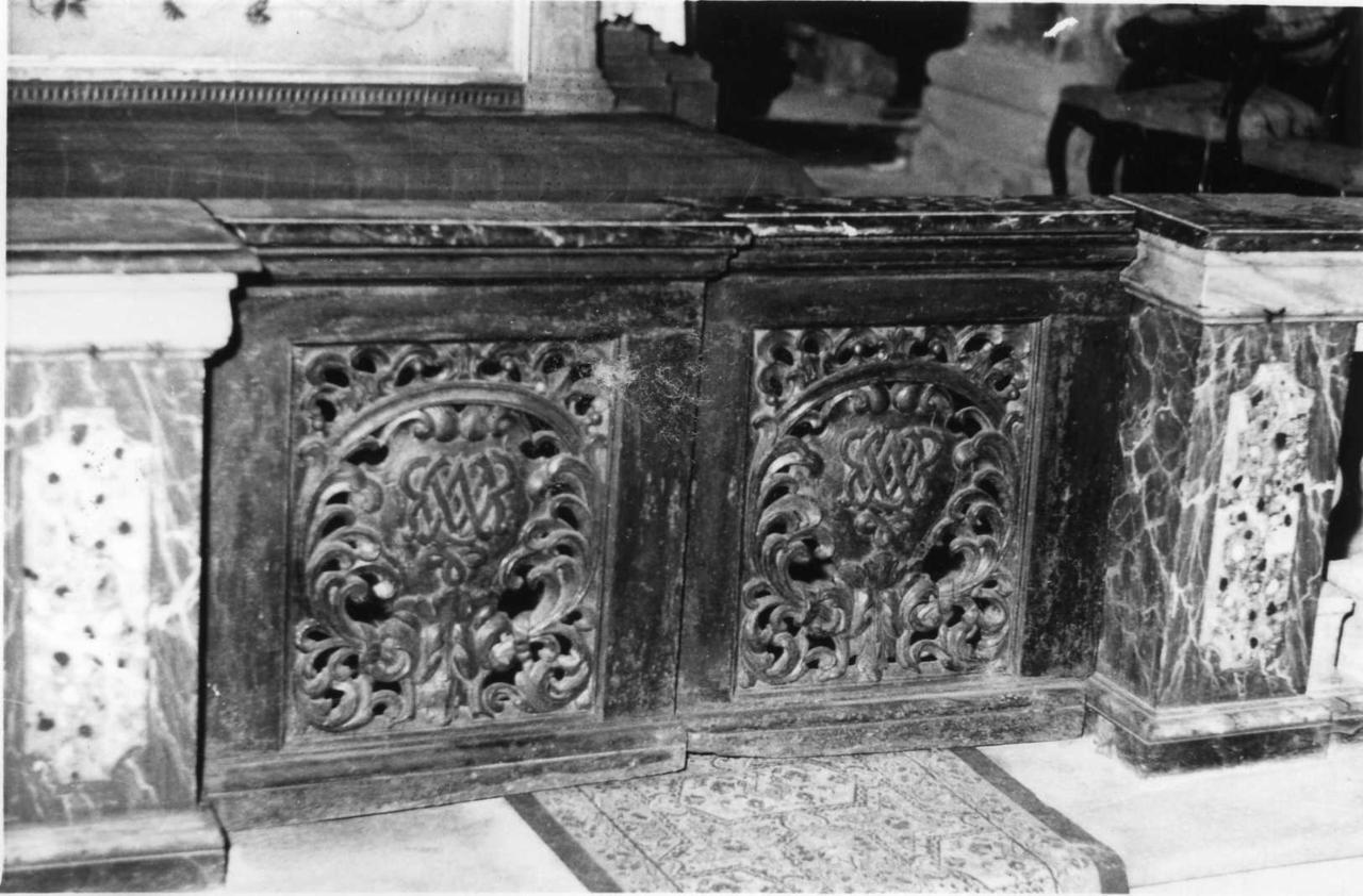 cancello di balaustrata - bottega modenese (seconda metà sec. XVIII)