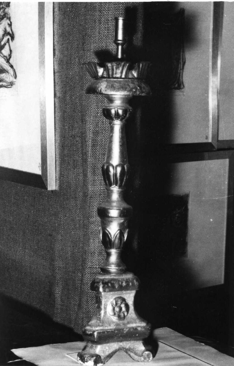 candeliere, serie - bottega modenese (metà sec. XIX)