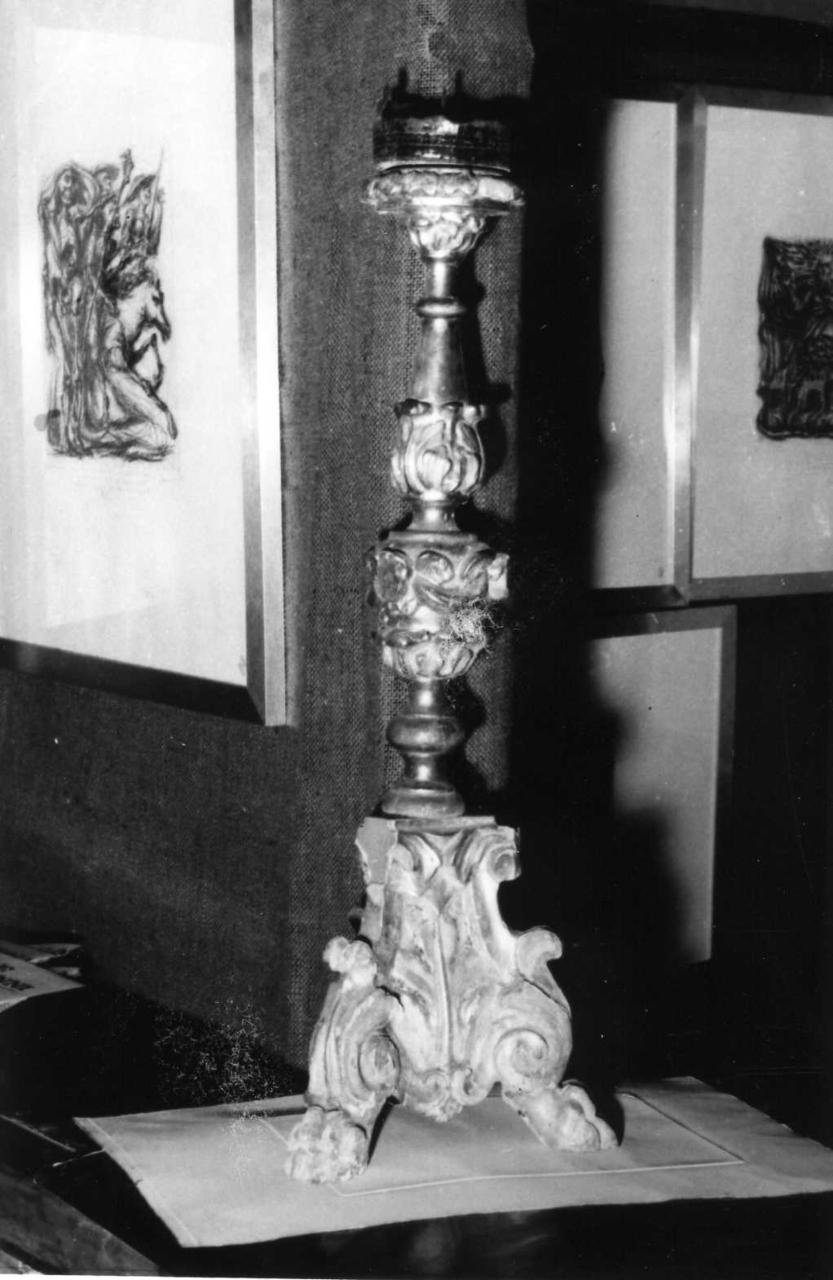 candeliere, serie - bottega emiliana (seconda metà sec. XVII)