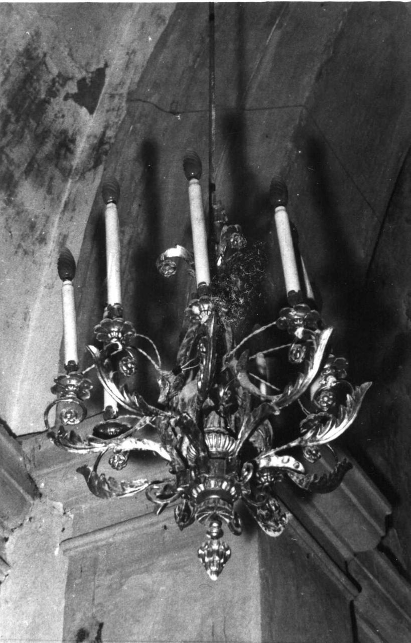 lampadario - a bracci, serie - bottega modenese (metà sec. XIX)