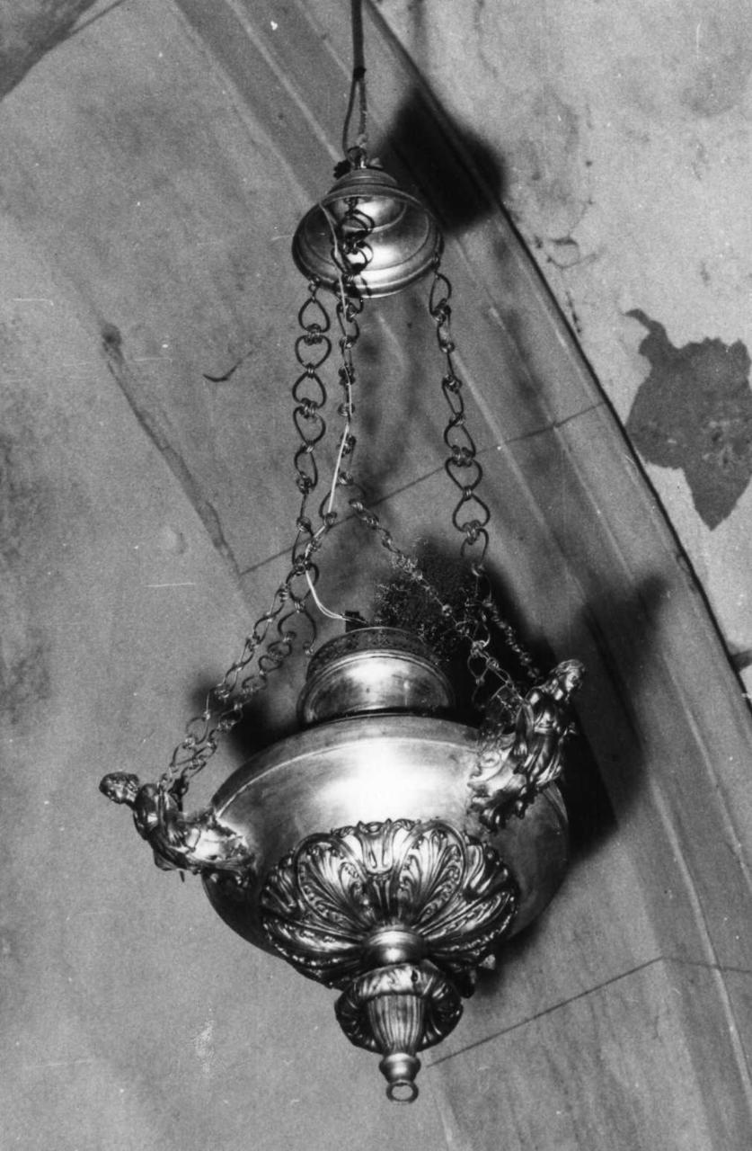 lampada pensile - bottega emiliana (prima metà sec. XIX)