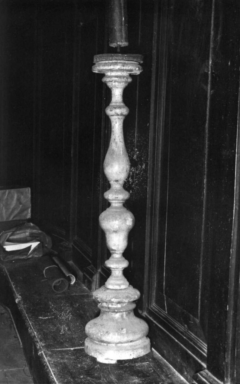 candeliere, serie - bottega modenese (metà sec. XVIII)