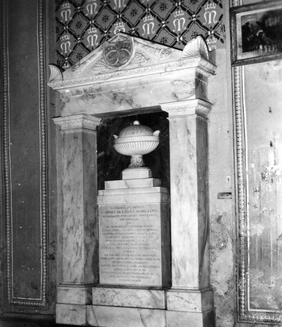 monumento funebre - bottega modenese (prima metà sec. XIX)