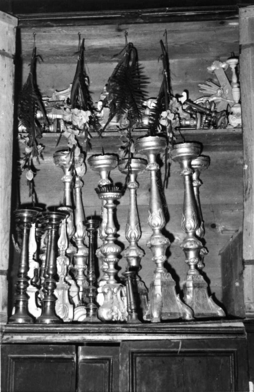 candeliere, serie - bottega modenese (prima metà sec. XIX)