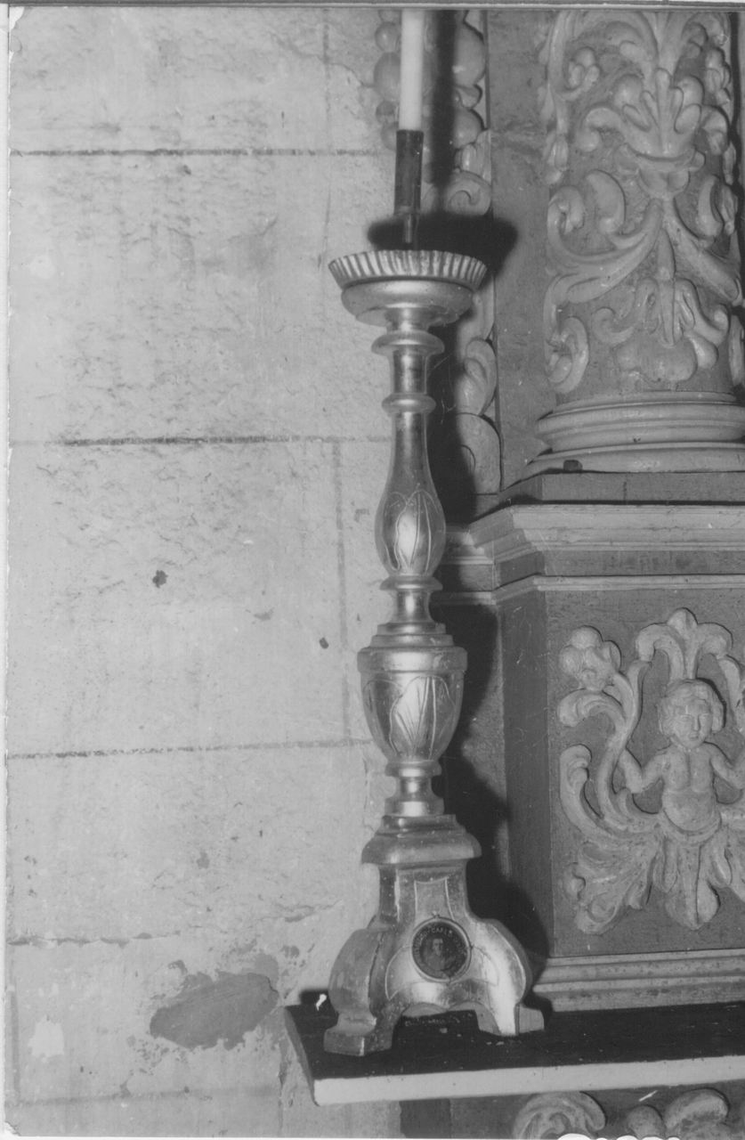 candeliere, serie - bottega emiliana (metà sec. XIX)