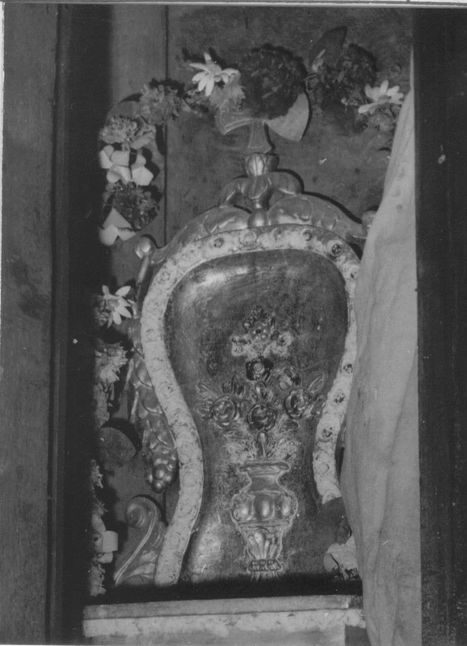 tronetto per esposizione eucaristica - bottega modenese (prima metà sec. XIX)