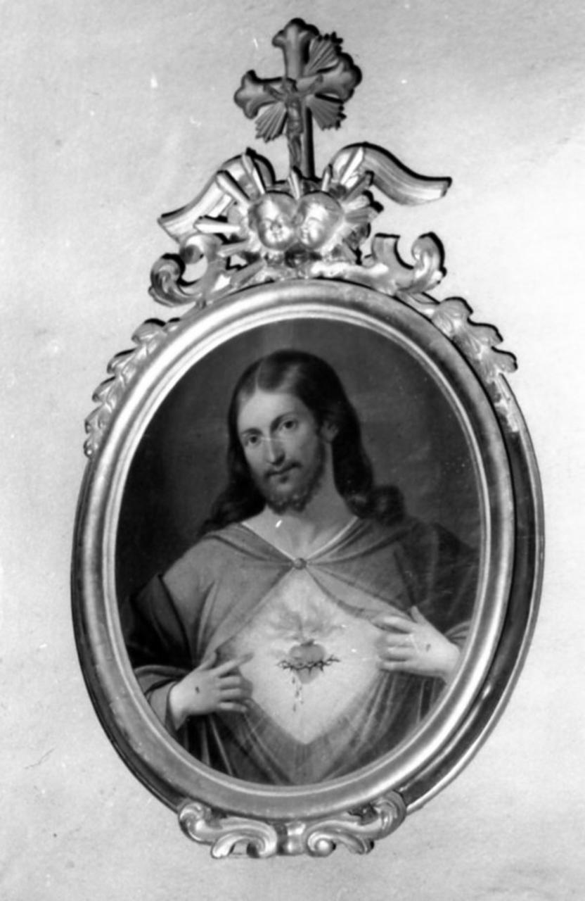 Sacro Cuore di Gesù (dipinto) di Manzini Ferdinando (attribuito) (prima metà sec. XIX)