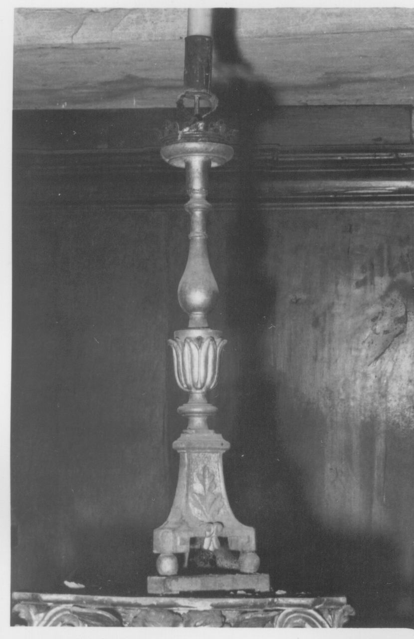 candeliere, serie - bottega emiliana (prima metà sec. XIX)