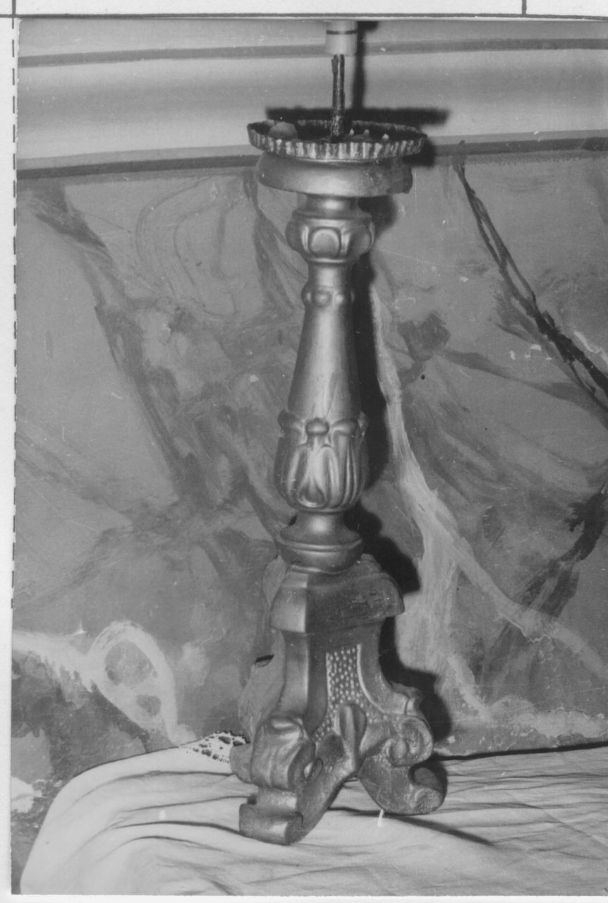 candeliere, serie - bottega emiliana (seconda metà sec. XVIII)