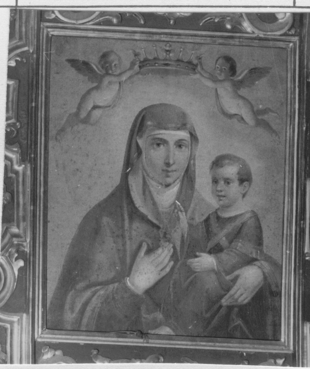 Beata Vergine di San Luca, Madonna con Bambino (dipinto) di Manzini Luigi (prima metà sec. XIX)