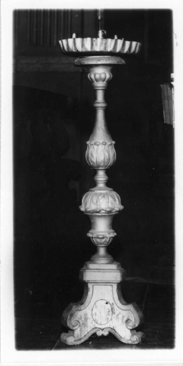 candeliere, serie - bottega modenese (metà sec. XVIII)