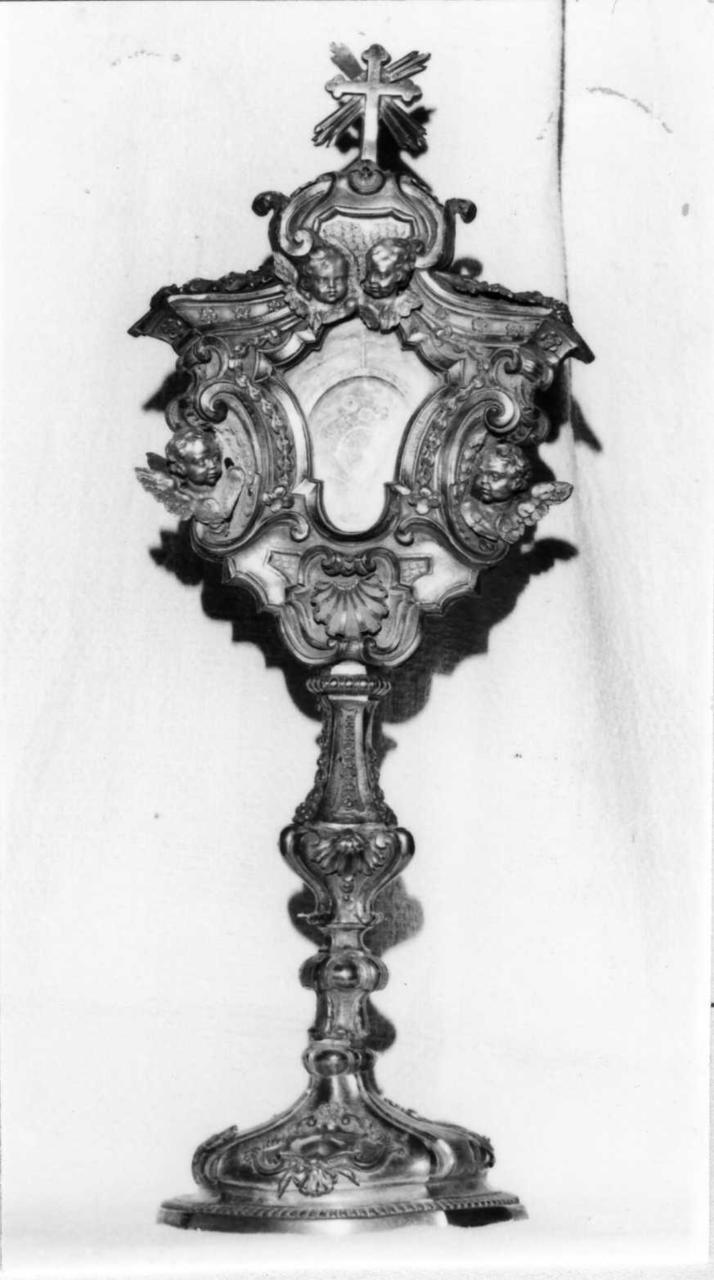 reliquiario - a ostensorio - bottega emiliana (seconda metà sec. XVIII)