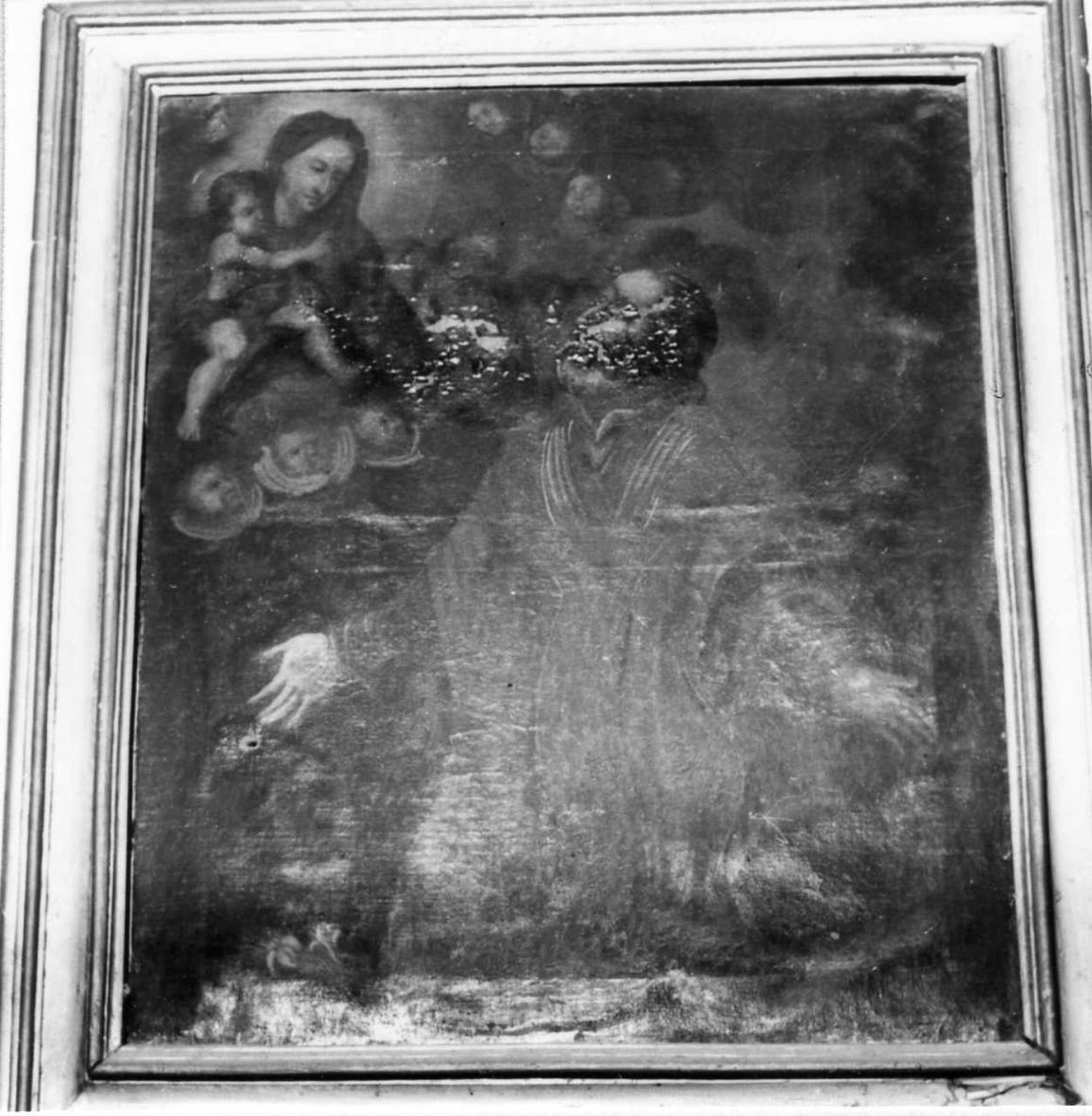 San Filippo Neri ha la visione della Madonna con Bambino (dipinto) - ambito modenese (inizio sec. XVIII)