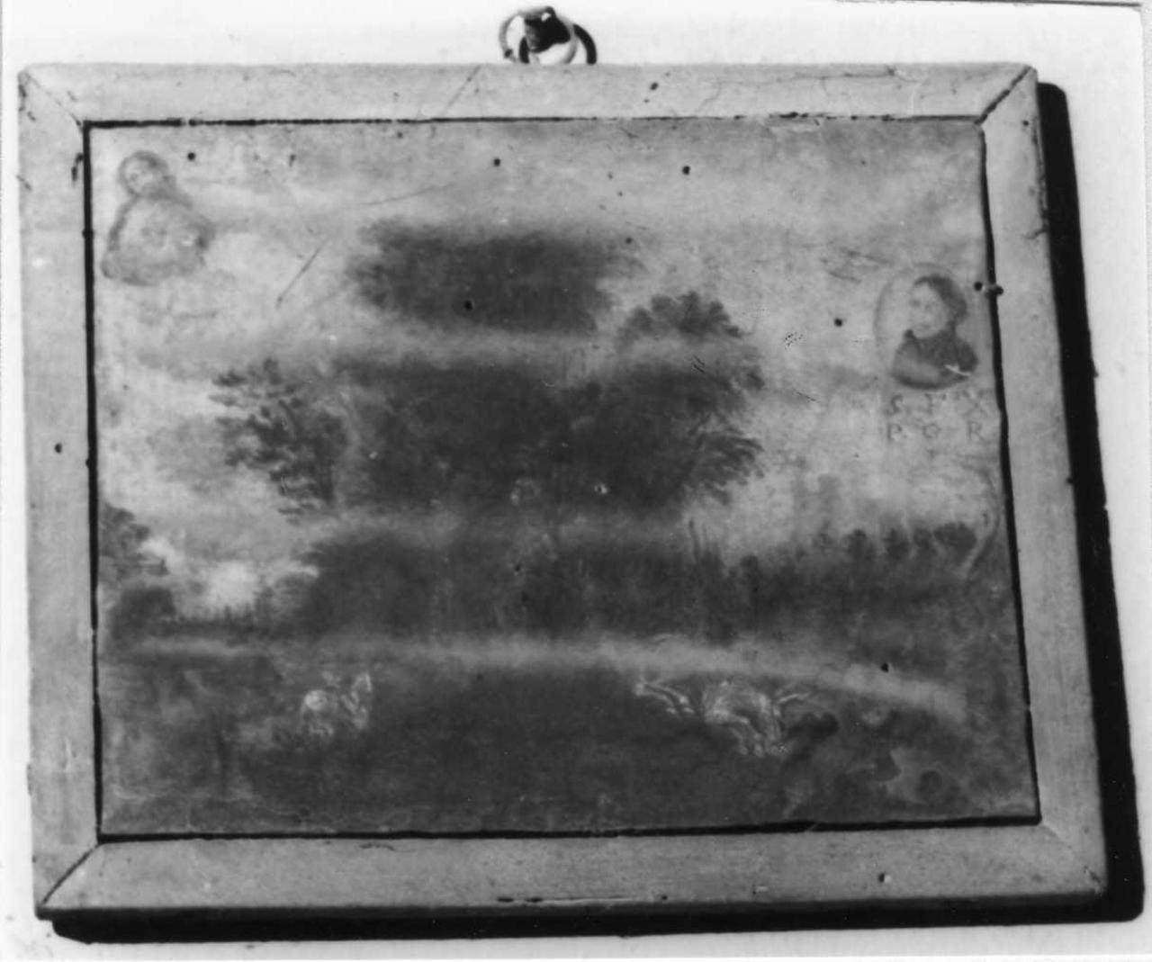 incidente a cavallo (ex voto) - ambito modenese (prima metà sec. XIX)