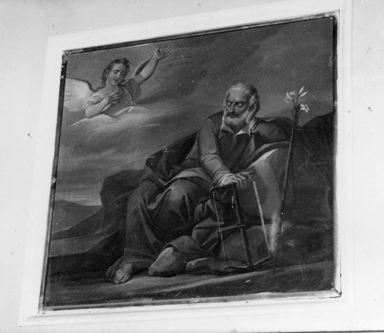 sogno di San Giuseppe (dipinto) di Manzini Luigi (prima metà sec. XIX)