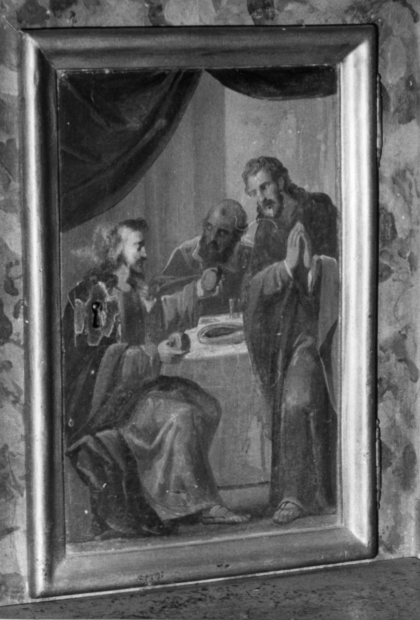 cena in Emmaus (dipinto) di Manzini Luigi (prima metà sec. XIX)