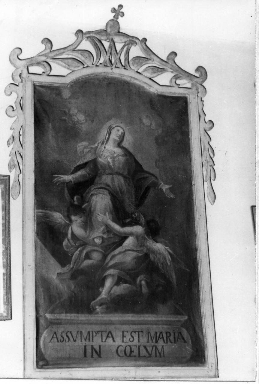 assunzione della Madonna (dipinto) di Vellani Francesco (prima metà sec. XVIII)