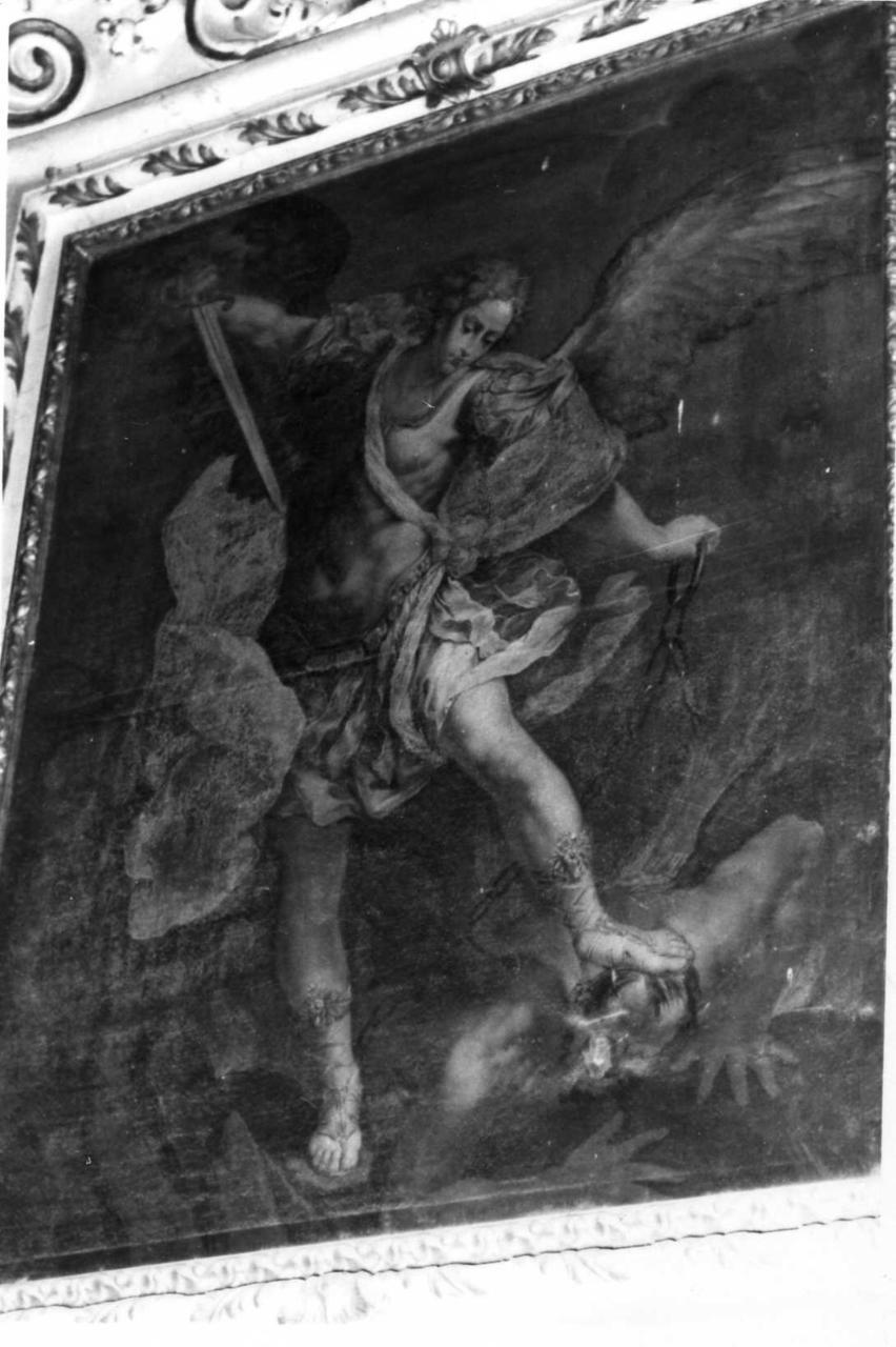 San Michele Arcangelo schiaccia il demonio (dipinto) di Forti Fermo (seconda metà sec. XIX)