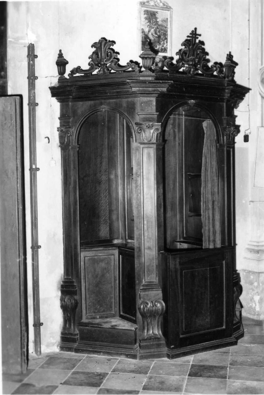 confessionale, serie - bottega modenese (seconda metà sec. XVIII)