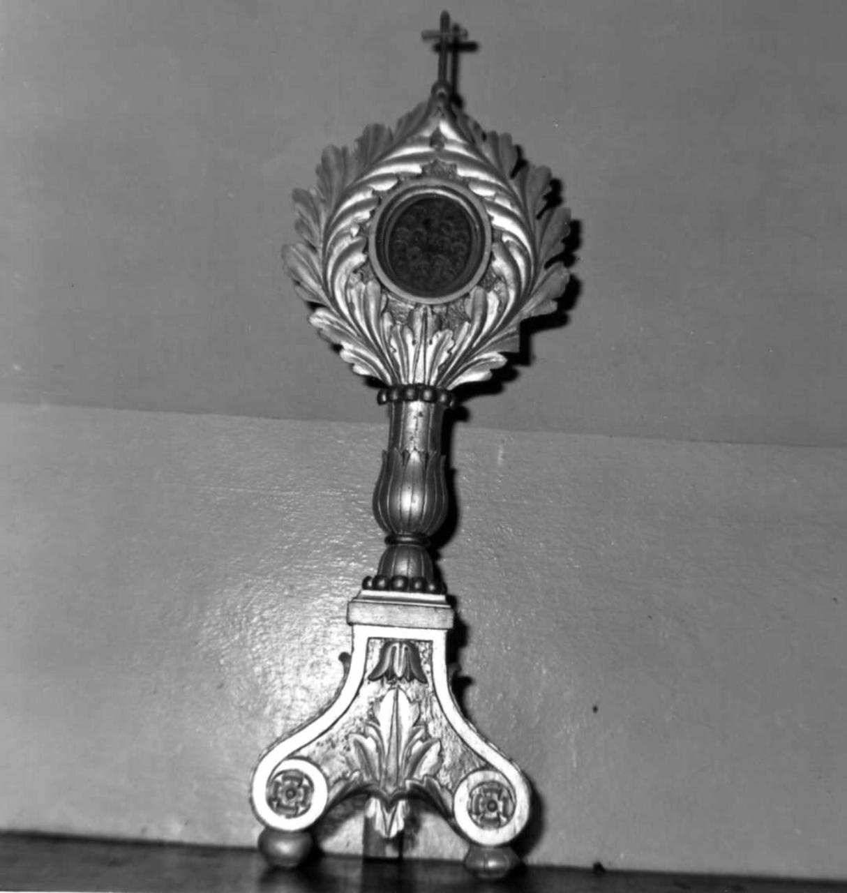 reliquiario - a ostensorio, serie - bottega modenese (prima metà sec. XIX)