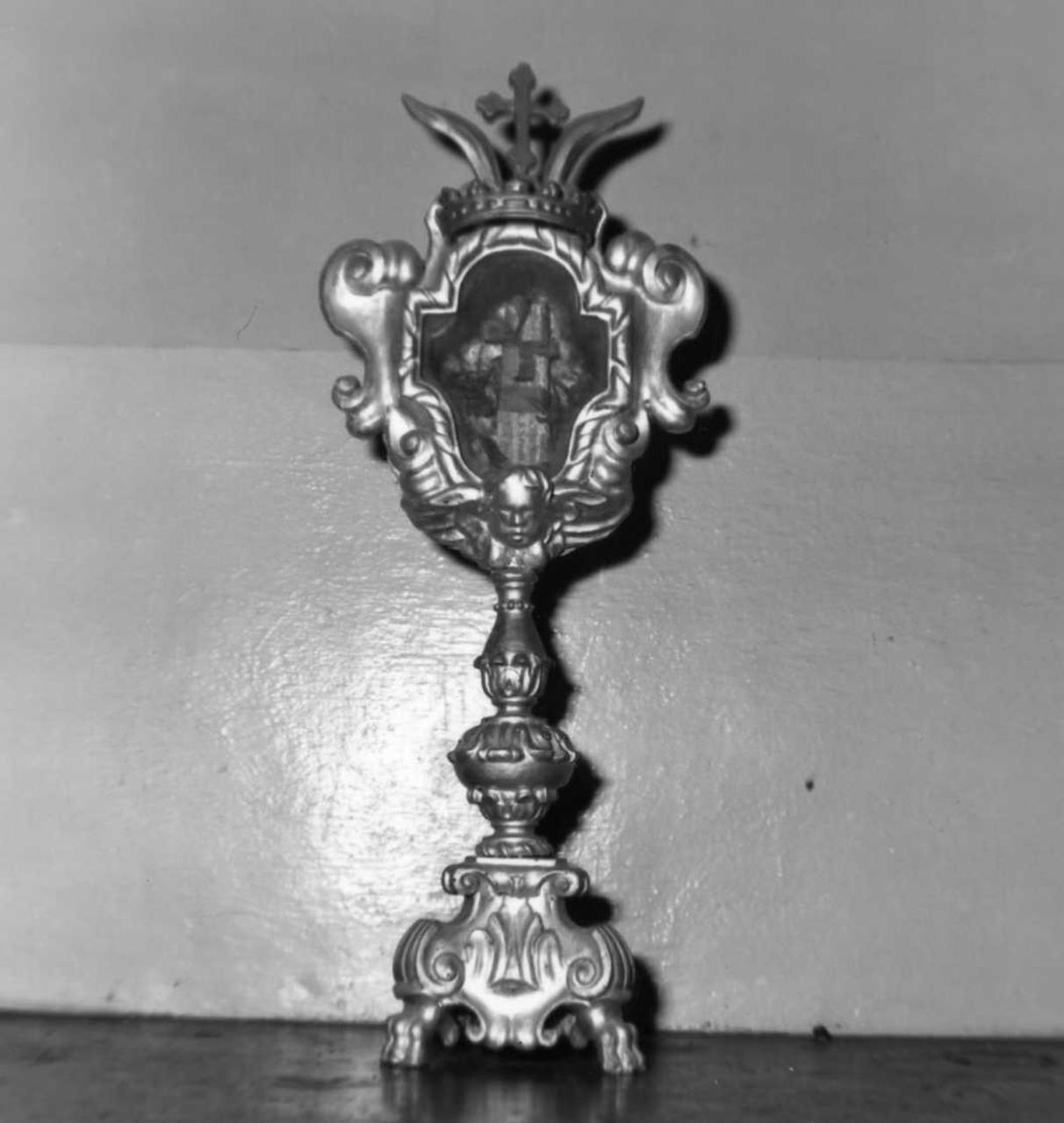 reliquiario - a ostensorio, serie - bottega modenese (seconda metà sec. XVII)