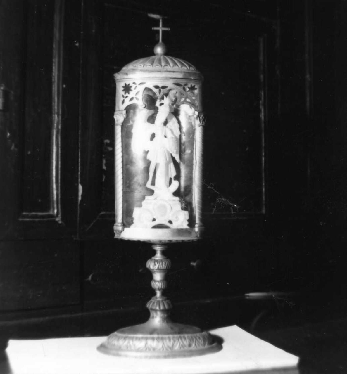 reliquiario - a ostensorio - bottega toscana, bottega modenese (prima metà, prima metà sec. XVIII, sec. XIX)