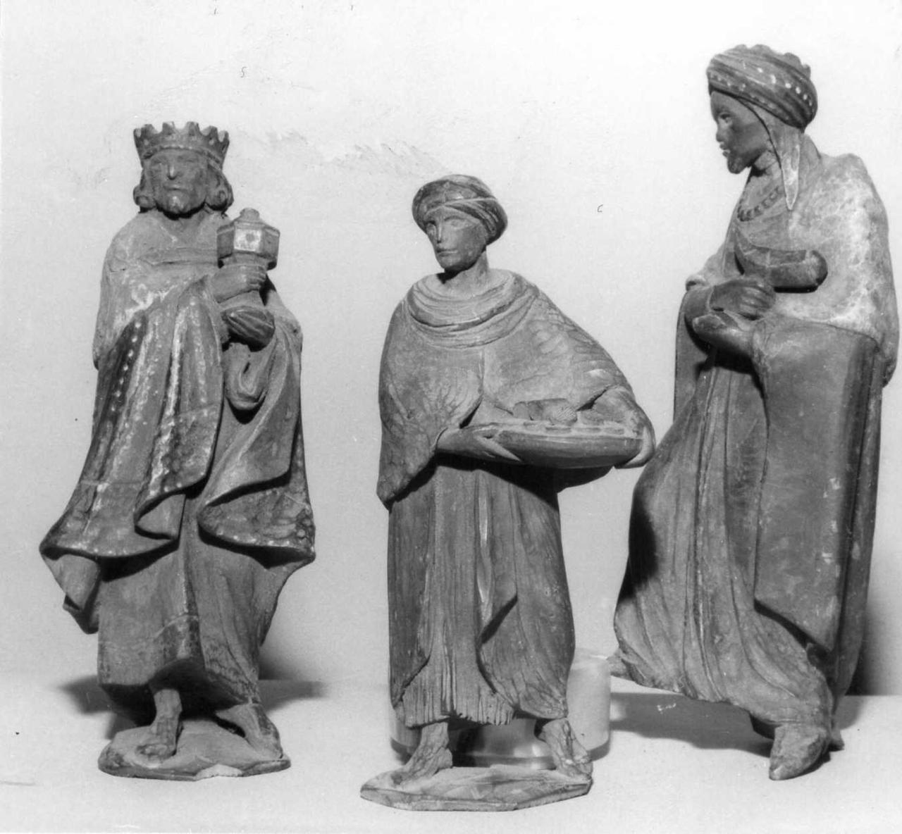 i Re Magi (statuetta di presepio, complesso decorativo) - bottega trentina (inizio sec. XX)