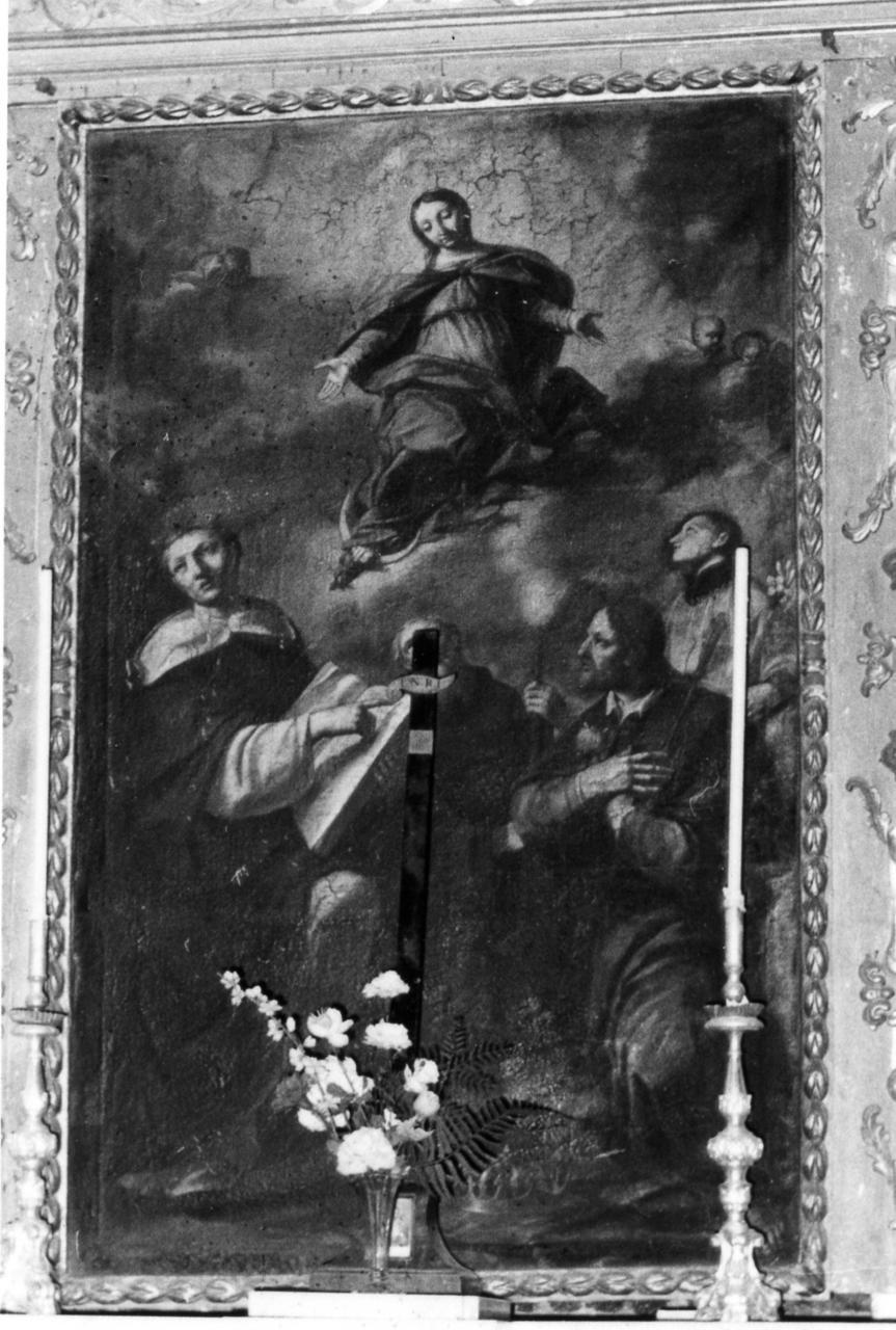 Madonna Immacolata e Santi (dipinto) di Vellani Francesco (prima metà sec. XVIII)