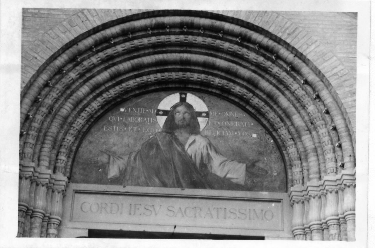 Sacro Cuore di Gesù (dipinto) di Tedeschi Amedeo (inizio sec. XX)