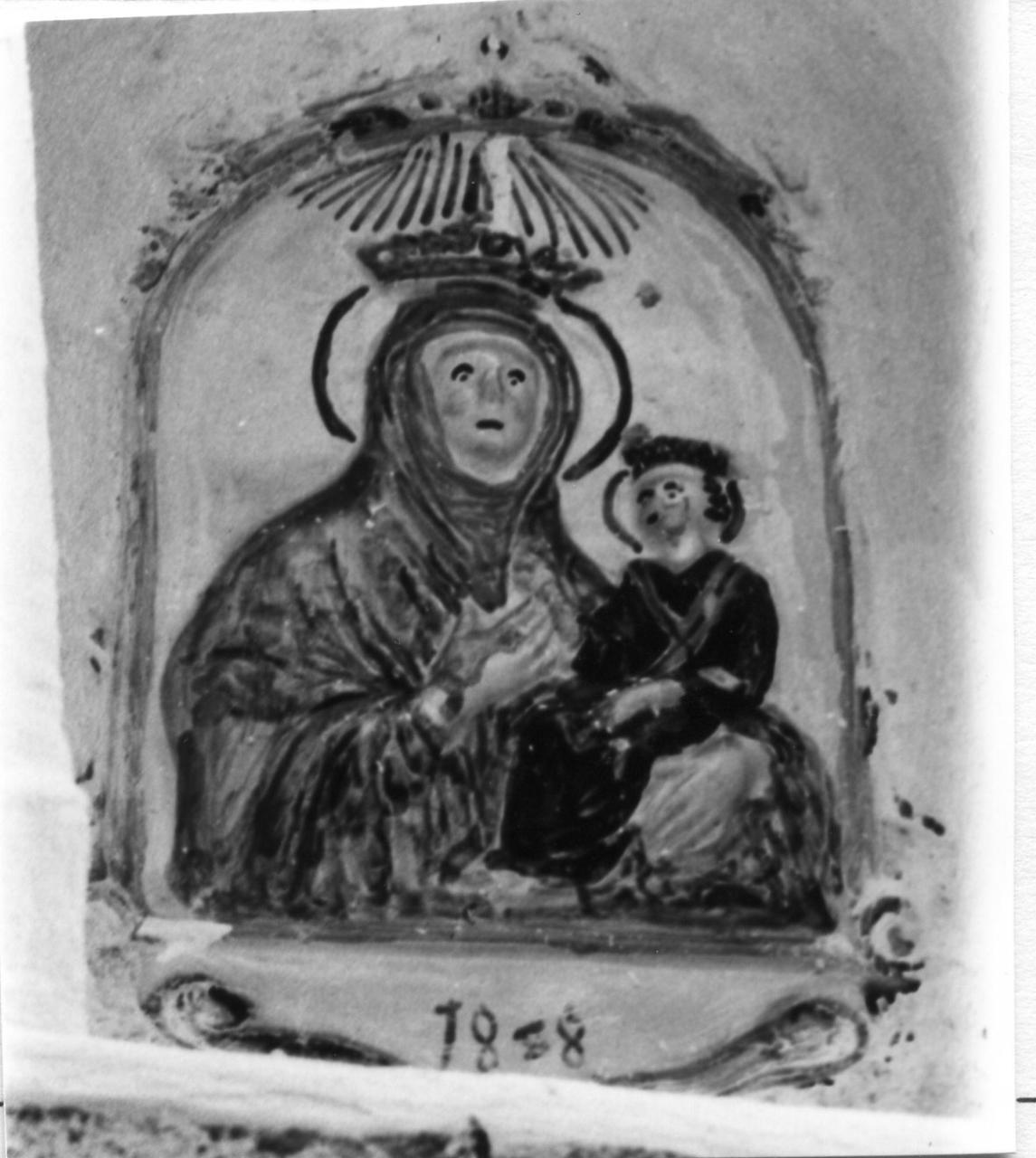 Madonna di San Luca (targa) - bottega imolese (sec. XIX)