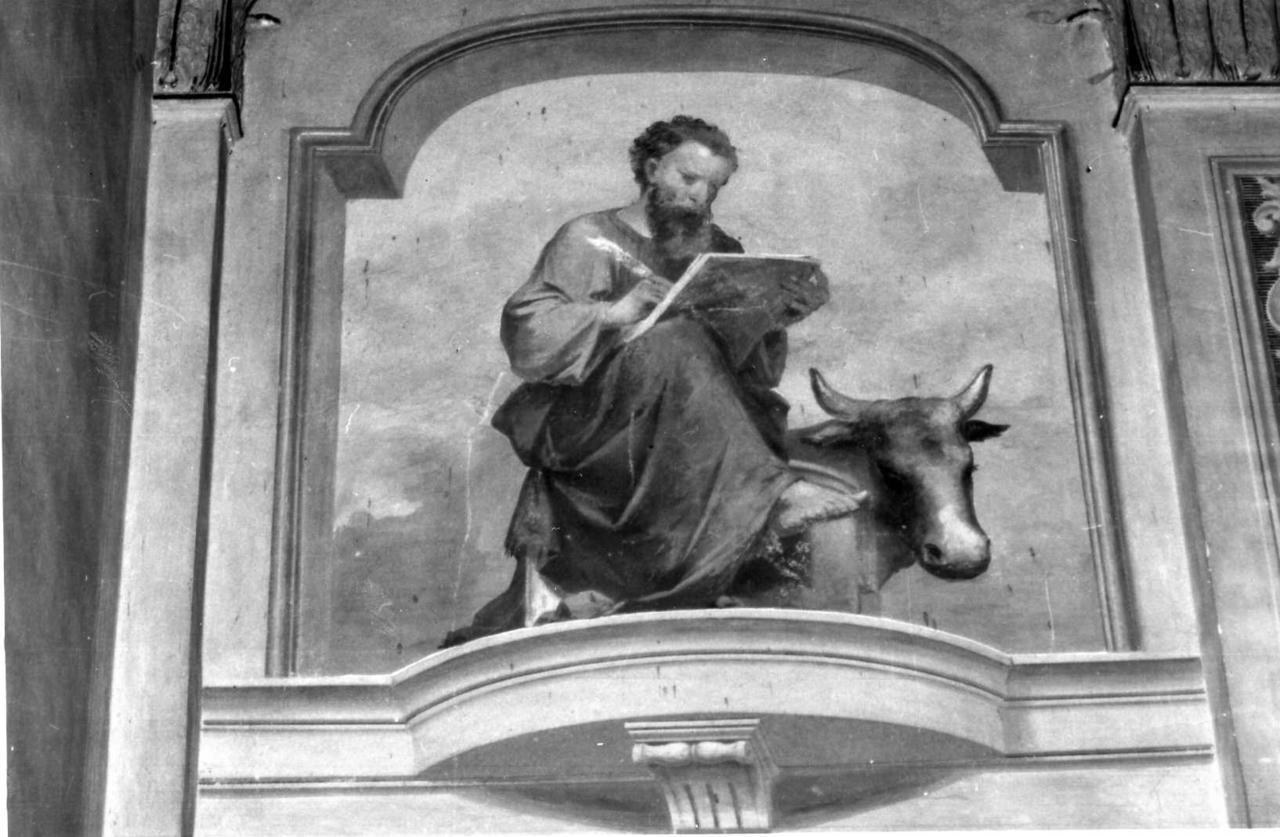San Luca scrive il vangelo (dipinto) di Forti Fermo (seconda metà sec. XIX)