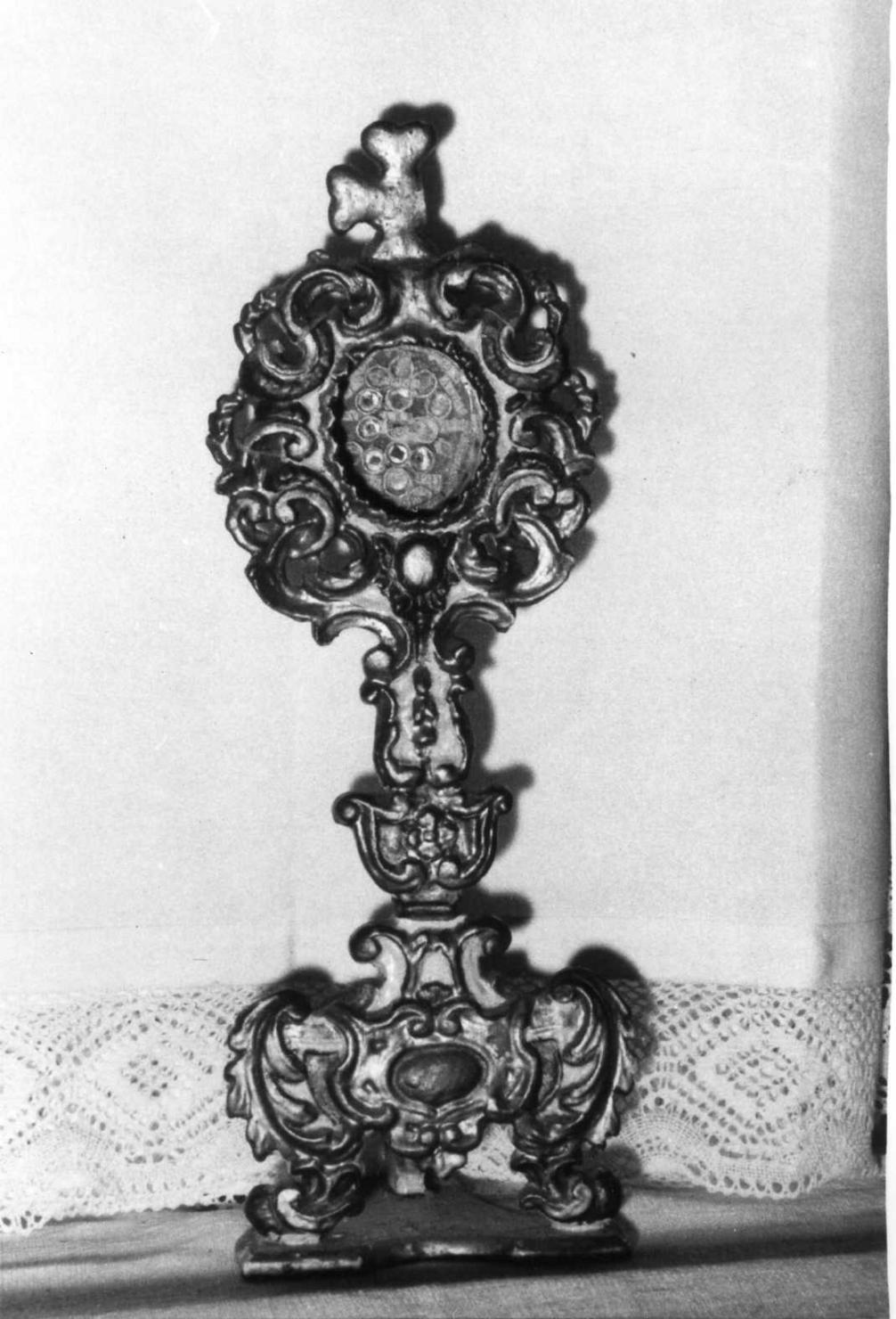 reliquiario - a ostensorio - bottega emiliana (seconda metà sec. XVIII)