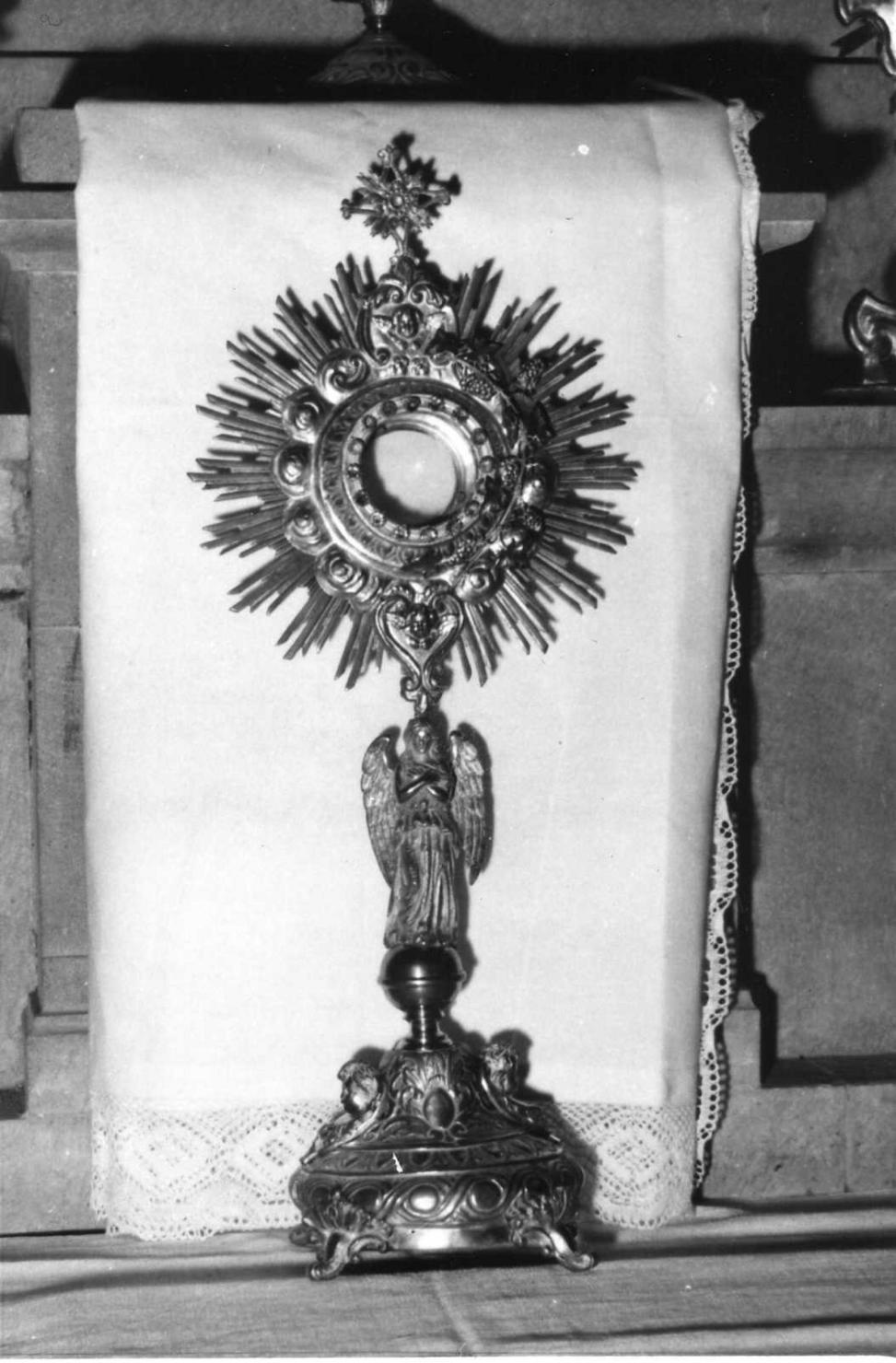 ostensorio - a raggiera - bottega emiliana (metà sec. XIX)