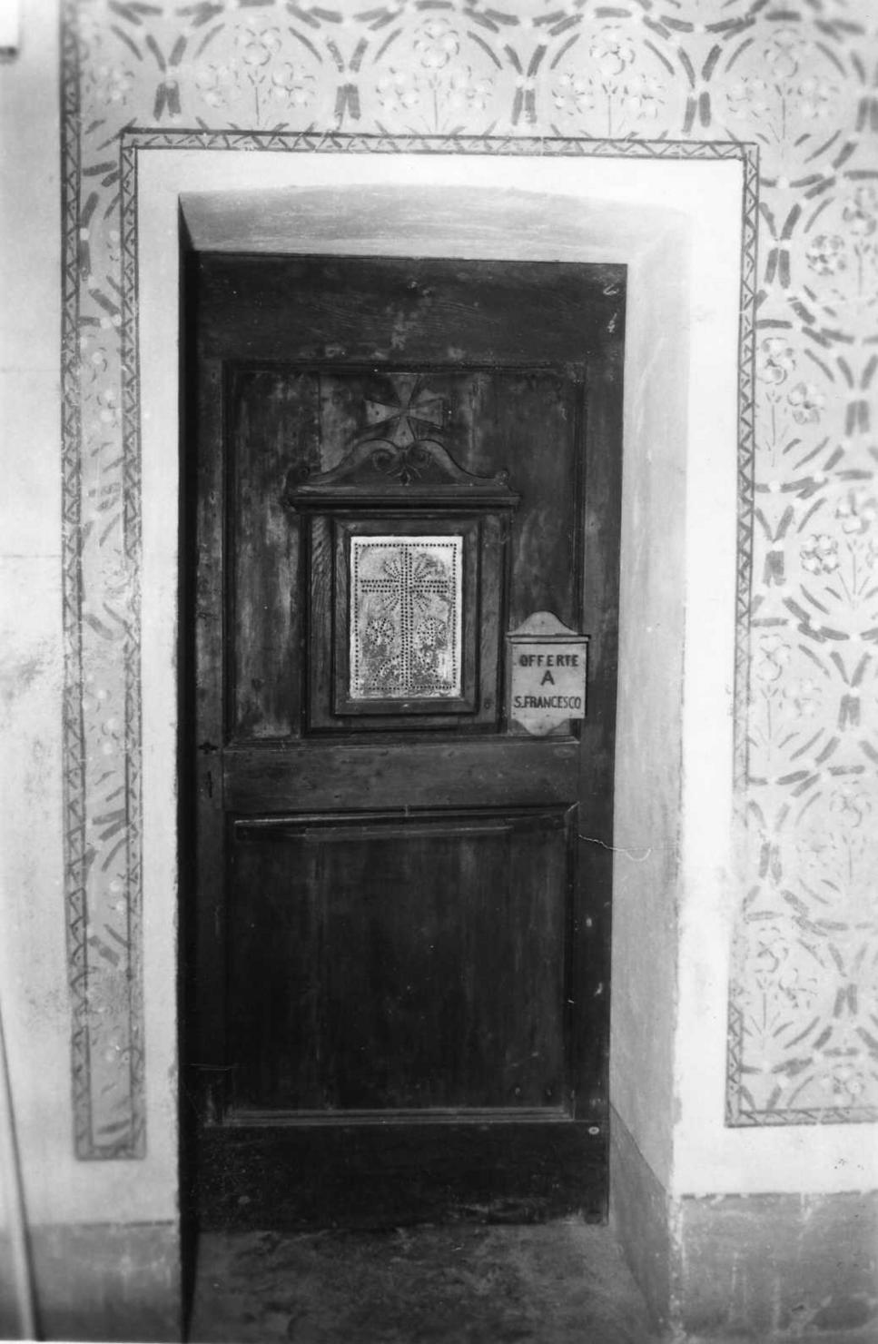 porta - ad un battente - bottega modenese (metà sec. XIX)