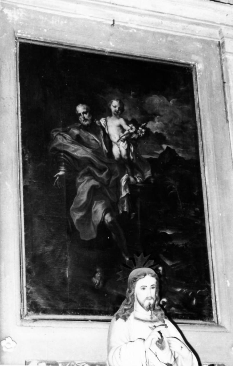 San Giuseppe e Gesù Bambino (dipinto) - ambito fiammingo (seconda metà sec. XVIII)