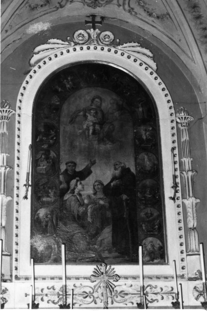 Madonna del Rosario (dipinto) di Manzini Luigi (prima metà sec. XIX)