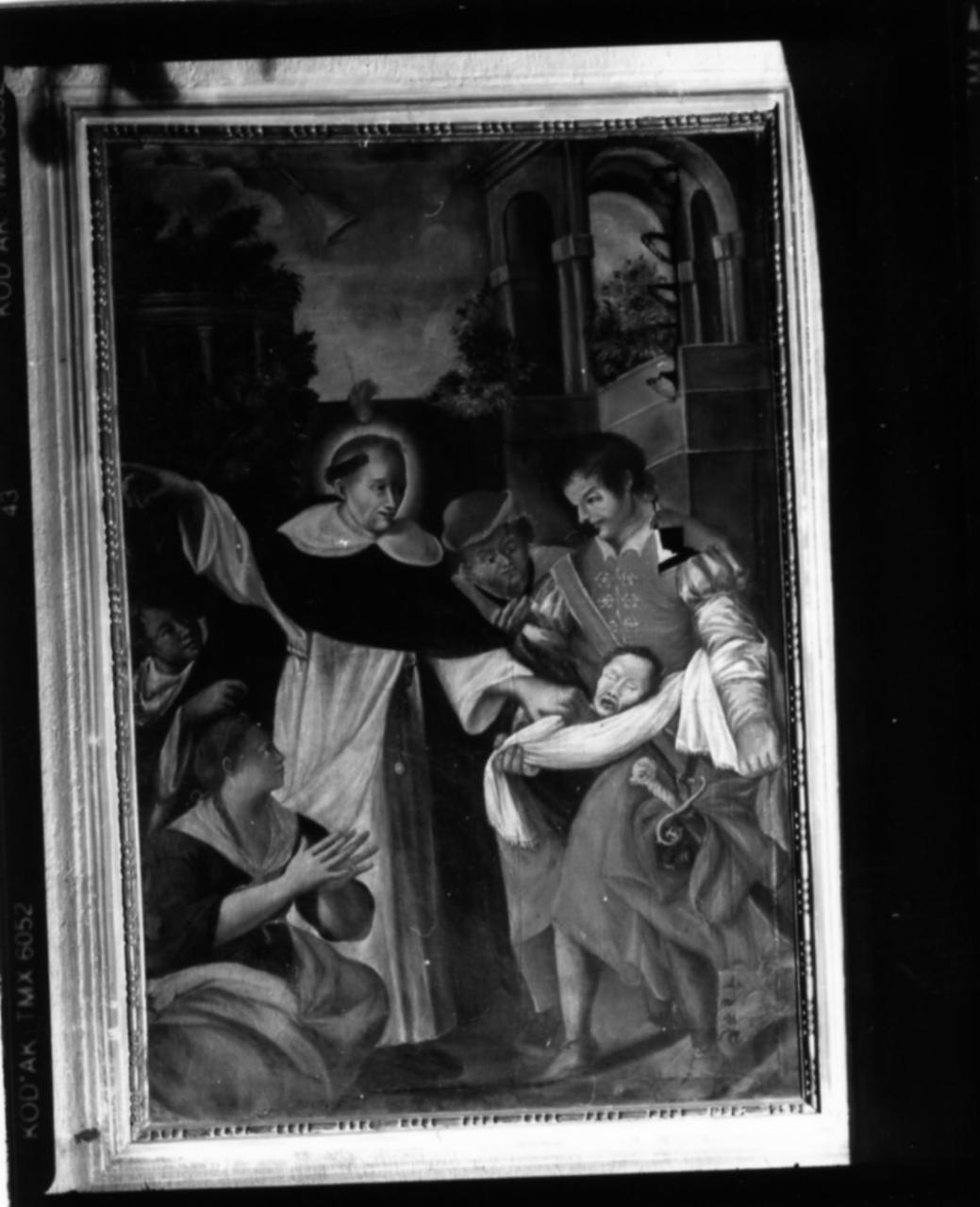 San Vincenzo Ferrer riporta alla vita un bambino (dipinto) - ambito emiliano (metà sec. XVIII)