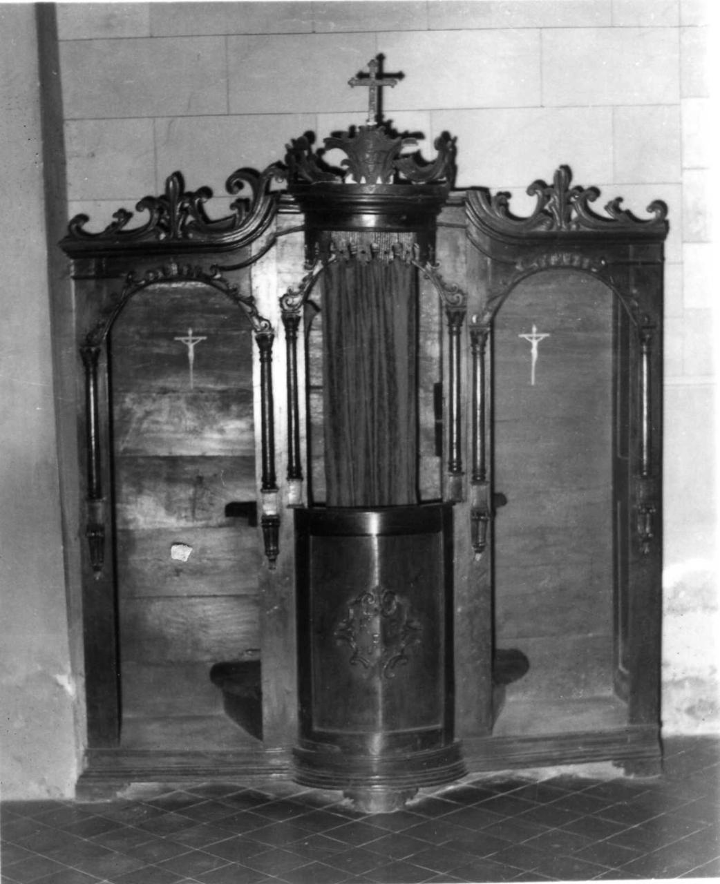 confessionale, serie - bottega emiliana (sec. XIX)