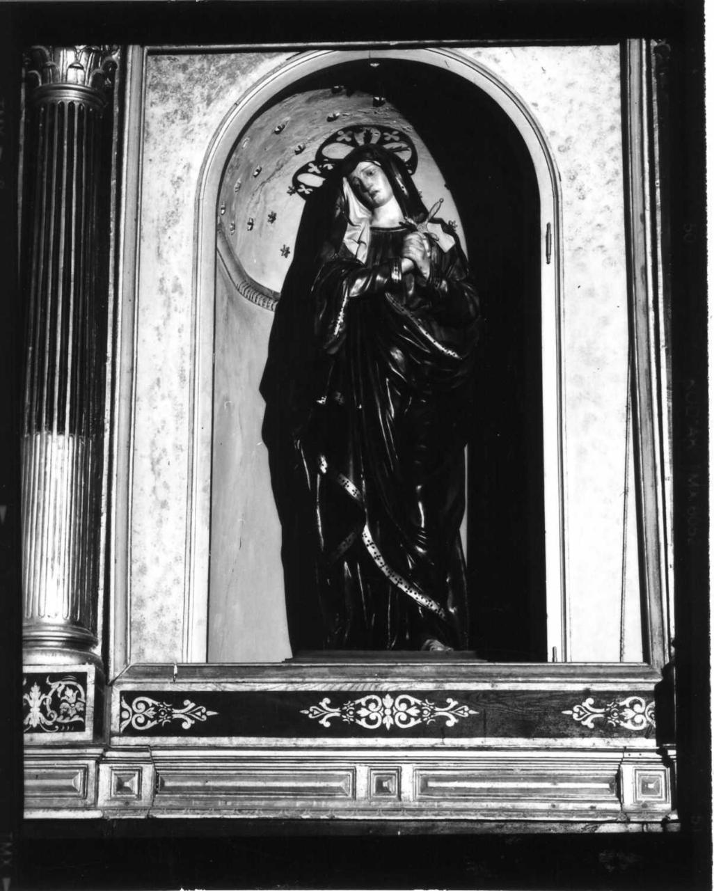 Madonna Addolorata (statua) - bottega emiliana (metà sec. XVII)