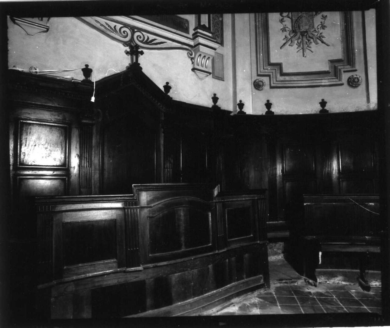 stalli del coro - bottega modenese (fine/inizio secc. XIX/ XX)