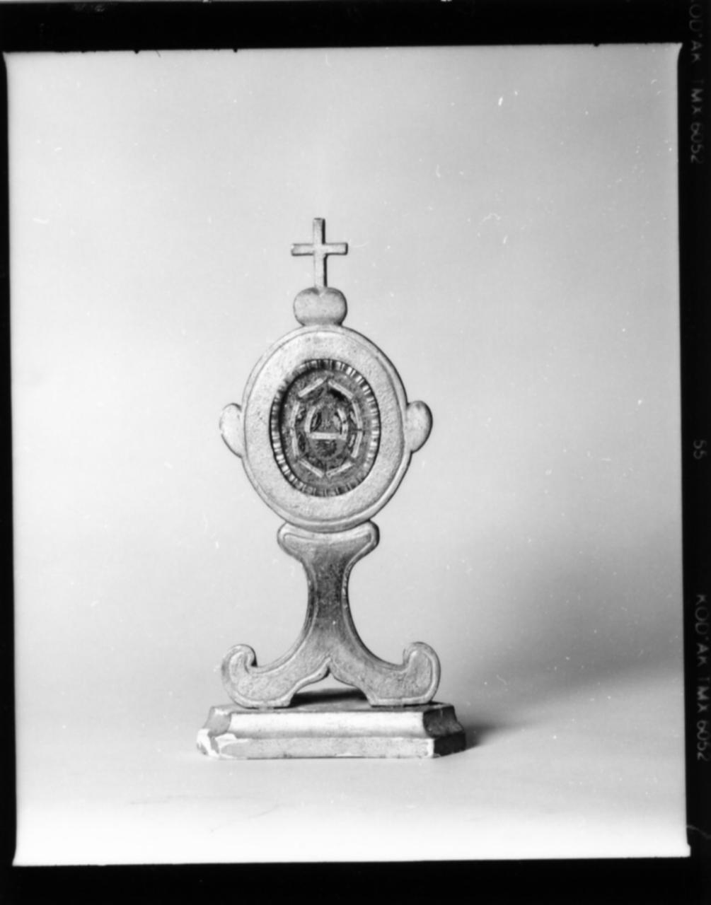 reliquiario-ostensorio - bottega modenese (primo quarto sec. XX)