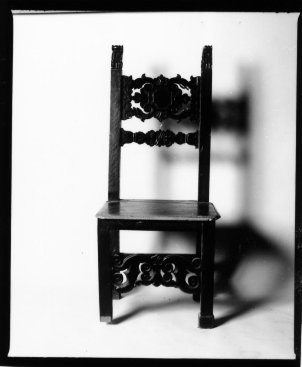 seggiolone, serie - bottega emiliana (sec. XVII)