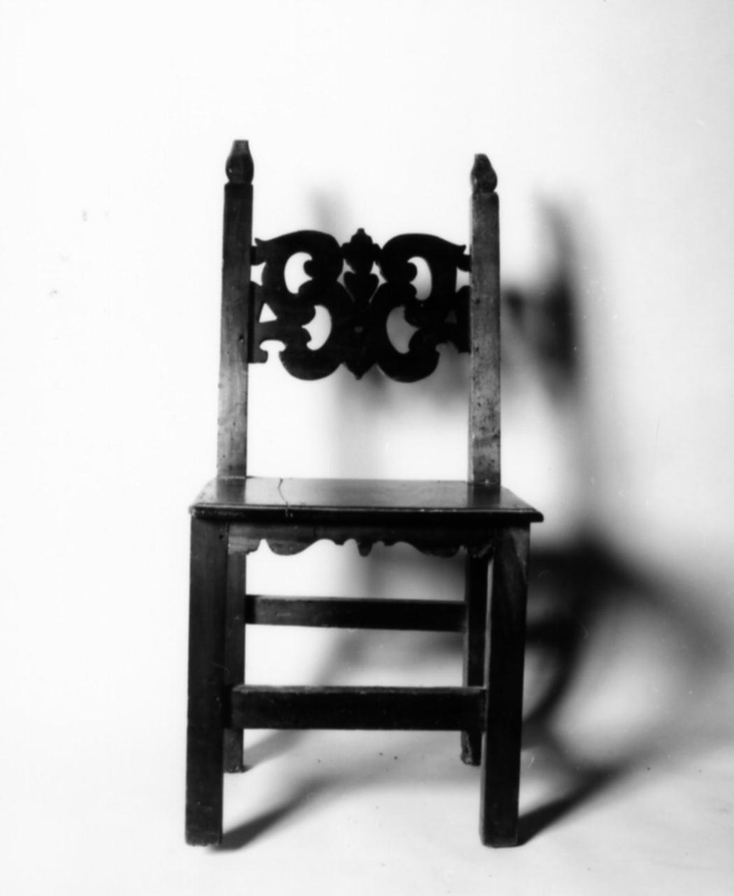 sedia - fratina - bottega emiliana (sec. XVII)