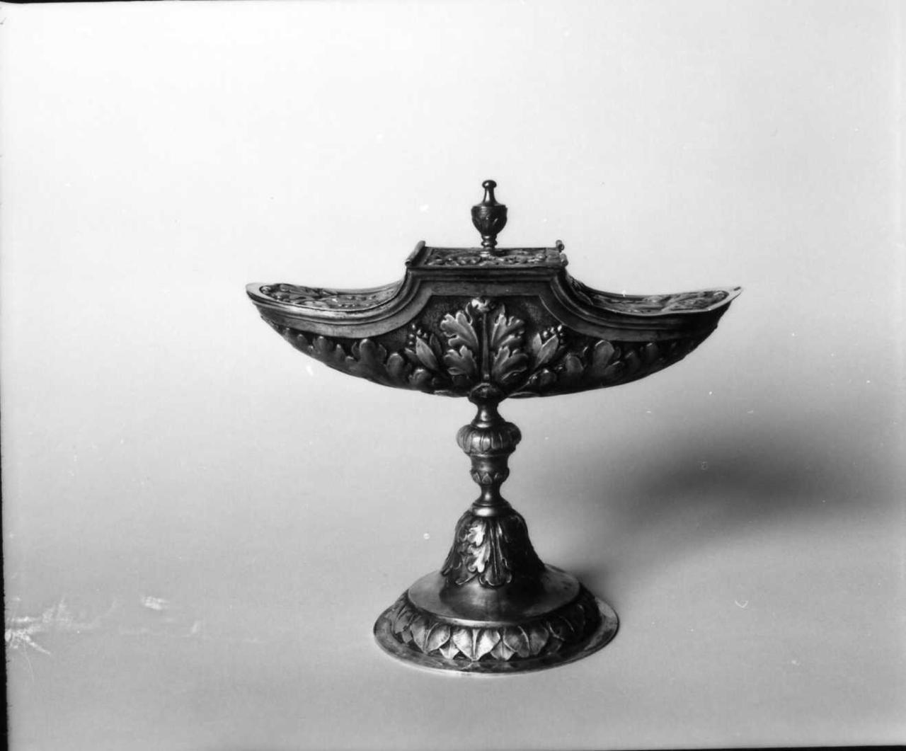 navicella portaincenso - bottega emiliana (metà sec. XVIII)