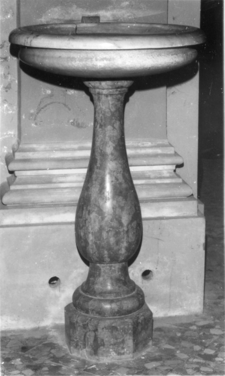 acquasantiera, serie - bottega emiliana (prima metà sec. XVIII)